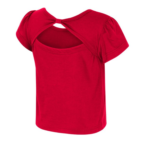 Red Toddler Girls Short Sleeve Tee